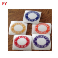 Customized full color pvc coffee cup stickers